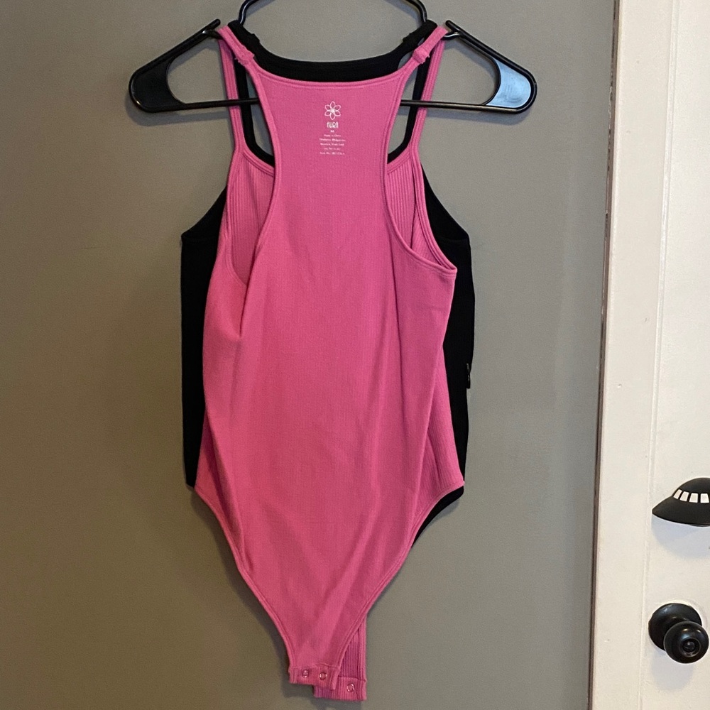 Pink and Black One Piece